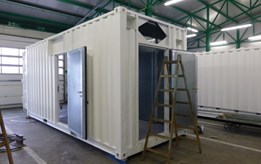 20' High Cube Container ombygget til Dampgeneratoranlæg i