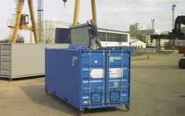 20' x 8' x 8'6'' Bulk Container for transport af løst salt