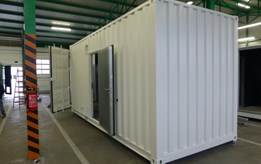 20' High Cube Container ombygget til Dampgeneratoranlæg i